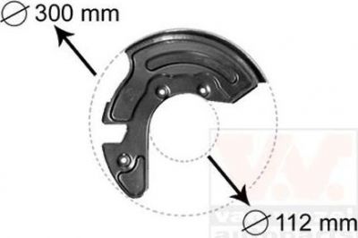 Van Wezel 0323371 отражатель, диск тормозного механизма на VW PASSAT Variant (3B6)