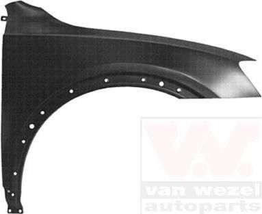 Van Wezel 0370658 крыло на AUDI Q3 (8U)