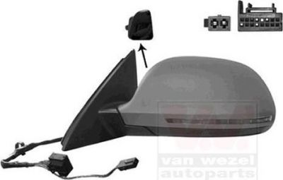 Van Wezel 0370817 наружное зеркало на AUDI Q3 (8U)