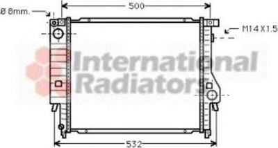 Van Wezel 06002098 радиатор, охлаждение двигателя на 3 кабрио (E30)
