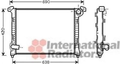 Van Wezel 06002314 радиатор, охлаждение двигателя на MINI MINI (R50, R53)