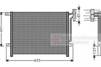 Van Wezel 06005397 конденсатор, кондиционер на Z4 (E85)