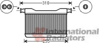 Van Wezel 06006382 теплообменник, отопление салона на 5 (F10, F18)