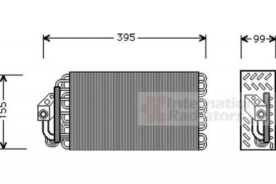 Van Wezel 0600V001 испаритель, кондиционер на 3 (E30)