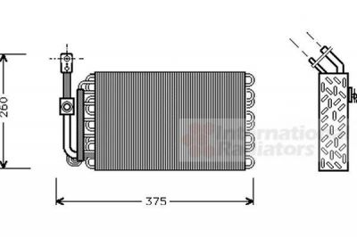 Van Wezel 0600V002 испаритель, кондиционер на 3 (E30)