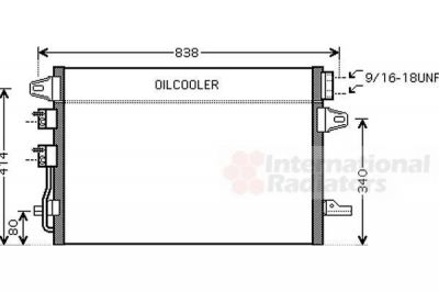 Van Wezel 07005088 конденсатор, кондиционер на DODGE CARAVAN (RG_)