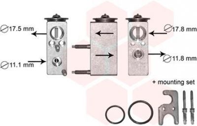 Van Wezel 09001276 расширительный клапан, кондиционер на PEUGEOT 5008