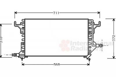 Van Wezel 09005069 конденсатор, кондиционер на PEUGEOT 605 (6B)