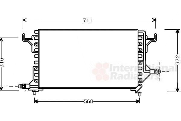 Van Wezel 09005069 конденсатор, кондиционер на PEUGEOT 605 (6B)
