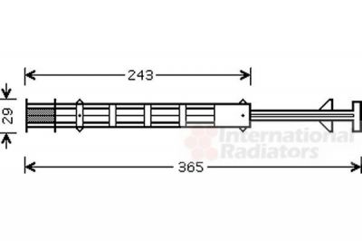 Van Wezel 0900D247 осушитель, кондиционер на FIAT DUCATO c бортовой платформой/ходовая часть (250, 290)