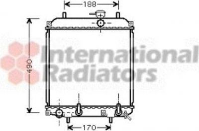 Van Wezel 11002055 радиатор, охлаждение двигателя на DAIHATSU CUORE VI (L251, L250_, L260_)