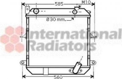 Van Wezel 13002233 радиатор, охлаждение двигателя на NISSAN CABSTAR E