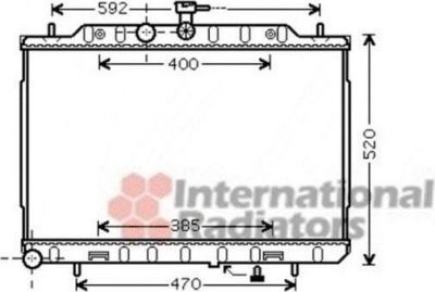 Van Wezel 13002293 радиатор, охлаждение двигателя на NISSAN X-TRAIL (T31)