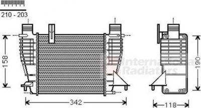 Van Wezel 13004356 интеркулер на NISSAN JUKE (F15)