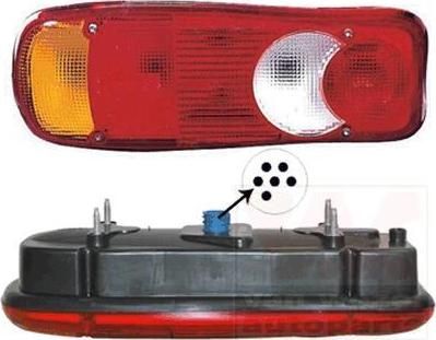 Van Wezel 1651935 задний фонарь на FIAT DUCATO c бортовой платформой/ходовая часть (250, 290)