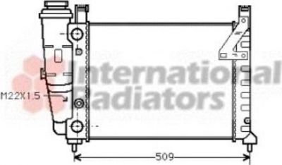 Van Wezel 17002040 радиатор, охлаждение двигателя на FIAT UNO (146A/E)