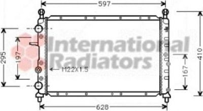 Van Wezel 17002066 радиатор, охлаждение двигателя на FIAT TEMPRA S.W. (159)