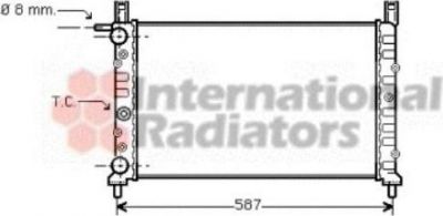 Van Wezel 17002078 радиатор, охлаждение двигателя на FIAT UNO (146A/E)