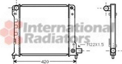 Van Wezel 17002093 радиатор, охлаждение двигателя на FIAT CROMA (154)