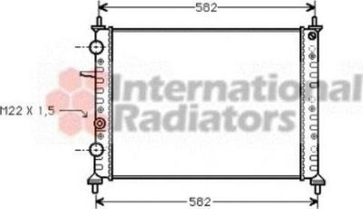 Van Wezel 17002161 радиатор, охлаждение двигателя на FIAT MAREA Weekend (185)