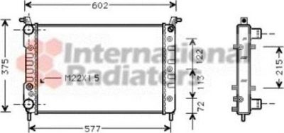 Van Wezel 17002224 радиатор, охлаждение двигателя на FIAT PALIO Weekend (178DX)