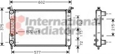 Van Wezel 17002225 радиатор, охлаждение двигателя на FIAT PALIO Weekend (178DX)