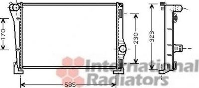 Van Wezel 17002279 радиатор, охлаждение двигателя на FIAT PUNTO (188)