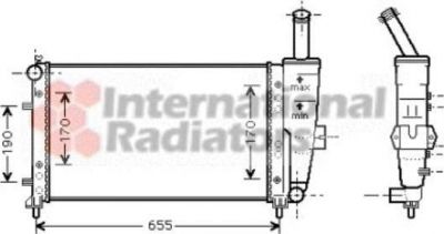 Van Wezel 17002281 радиатор, охлаждение двигателя на FIAT PUNTO (188)