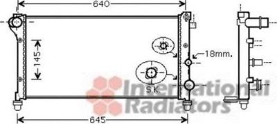 Van Wezel 17002379 радиатор, охлаждение двигателя на FIAT PANDA (169)