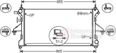 Van Wezel 17002453 радиатор, охлаждение двигателя на FIAT DUCATO фургон (250, 290)