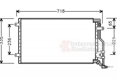 Van Wezel 17005175 конденсатор, кондиционер на FIAT CROMA (154)