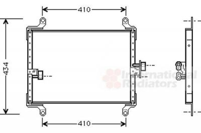 Van Wezel 17005206 конденсатор, кондиционер на PEUGEOT BOXER автобус (230P)