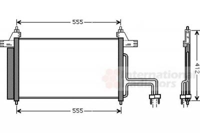 Van Wezel 17005253 конденсатор, кондиционер на FIAT STILO (192)