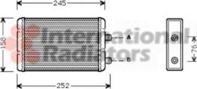 Van Wezel 17006220 теплообменник, отопление салона на FIAT PUNTO (188)