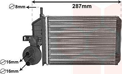 Van Wezel 17006259 теплообменник, отопление салона на FIAT SEICENTO / 600 (187)