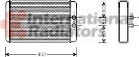 Van Wezel 17006265 теплообменник, отопление салона на FIAT DUCATO фургон (230L)