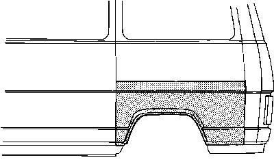 Van Wezel 1745145 боковина на FIAT DUCATO Panorama (280)