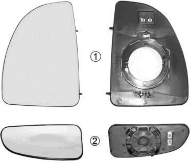 Van Wezel 1747837 зеркальное стекло, наружное зеркало на PEUGEOT BOXER фургон (230L)