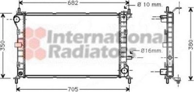 Van Wezel 18002264 радиатор, охлаждение двигателя на FORD FOCUS (DAW, DBW)