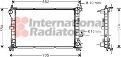Van Wezel 18002379 радиатор, охлаждение двигателя на FORD FOCUS (DAW, DBW)