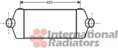 Van Wezel 18004406 интеркулер на FORD TRANSIT фургон