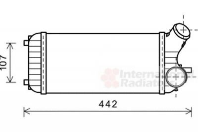 Van Wezel 18004472 интеркулер на FORD C-MAX II (DXA/CB7, DXA/CEU)