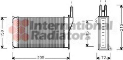 Van Wezel 18006098 теплообменник, отопление салона на FORD SCORPIO I (GAE, GGE)