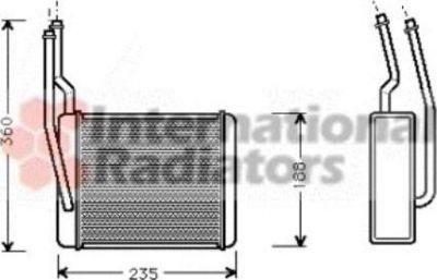 Van Wezel 18006272 теплообменник, отопление салона на FORD FOCUS (DAW, DBW)