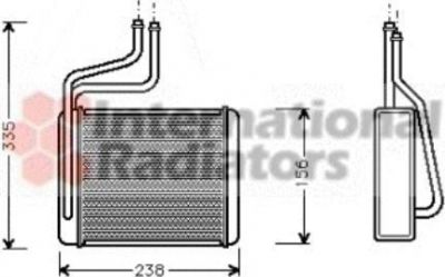 Van Wezel 18006286 теплообменник, отопление салона на FORD MONDEO III (B5Y)