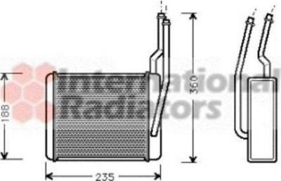 Van Wezel 18006356 теплообменник, отопление салона на FORD FOCUS (DAW, DBW)