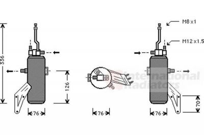 Van Wezel 1800D293 осушитель, кондиционер на FORD ESCORT VII седан (GAL, AFL)