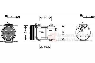 Van Wezel 1800K280 компрессор, кондиционер на FORD MONDEO I (GBP)