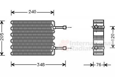 Van Wezel 1800V022 испаритель, кондиционер на FORD FIESTA IV (JA_, JB_)