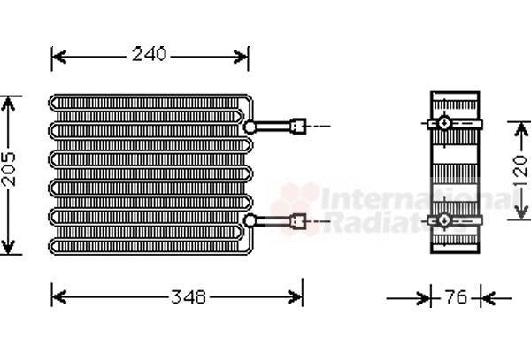 Van Wezel 1800V022 испаритель, кондиционер на FORD FIESTA IV (JA_, JB_)